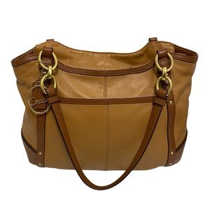 Coach Tan Leather Shoulder Bag